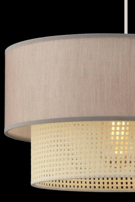 Opviq Echo Lámpara de Araña Blanco y Beige